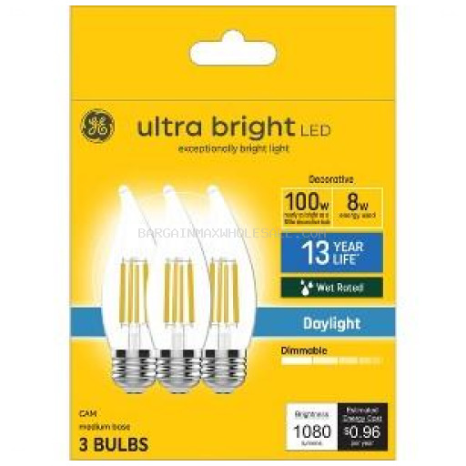 LIGHT BULB 100W 3PK
