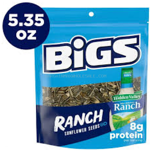 BIGS SUNFLOWER SEEDS ZESTY RANCH 8/5.35 OZ