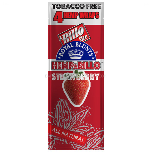 ROYAL BLUNTS HEMP RILLO SREAWBERRY 15/4 PK