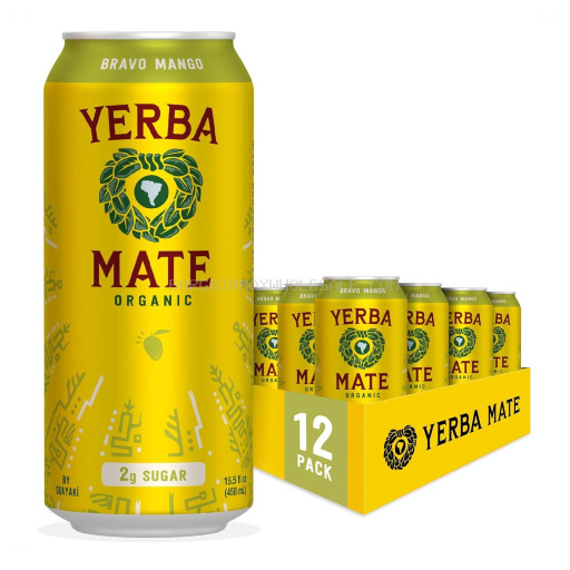 GUAYAKI YERBA BRAVO MANGO 12/15.5OZ