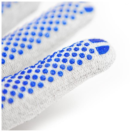 GLOVES-DOTTED PALM BLUE 12CT