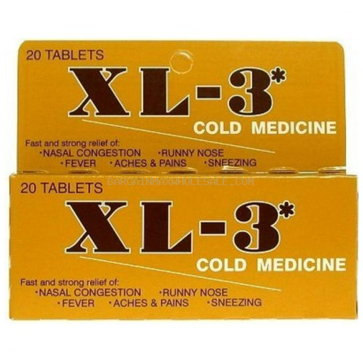 XL-3 COLD MEDICINE 20 CT