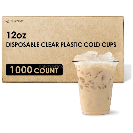 CLR PLAST CUP 12OZ 1000CT