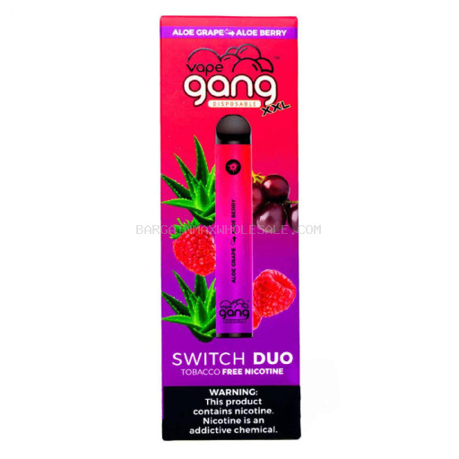 GANG XXlL SWITCH ALO GRAPE/ALO BERRY 6% NIC 10 CT