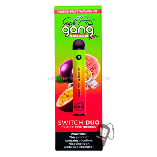 GANG XXlL SWITCH PASSION FRUIT/GUAVA 6% NIC 10 CT