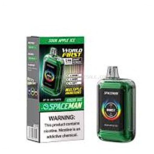 SPACEMAN 18K SOUR APPLE ICE 5PK