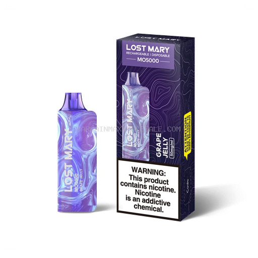 6937643571472 LOST MARY MO5000 GRAPE JELLY 5CT - Image 1