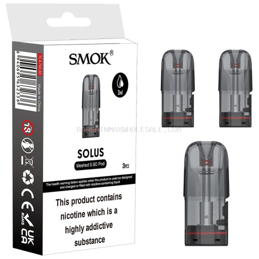 6940695631957 SMOK SOLUS MESH 0.9 POD 3CT - Image 1