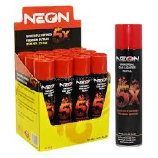 NEON BUTANE X5 12CT