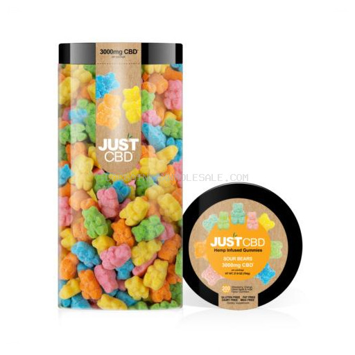 JUST CBD SOUR BEARS 3000MG