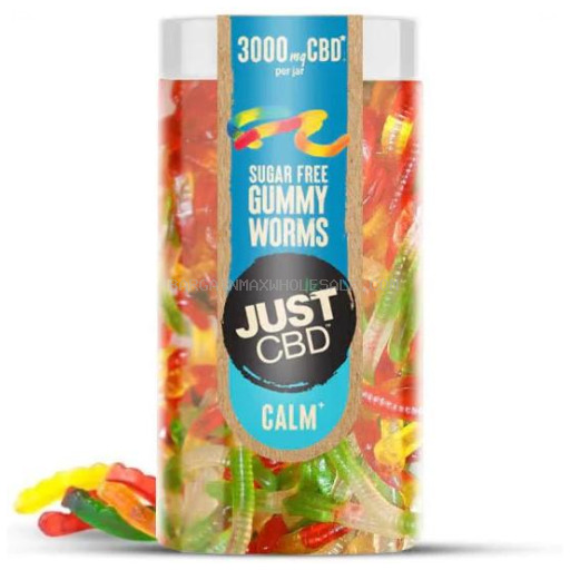 JUST CBD SUGAR FREE GUMMY WORMS 3000MG