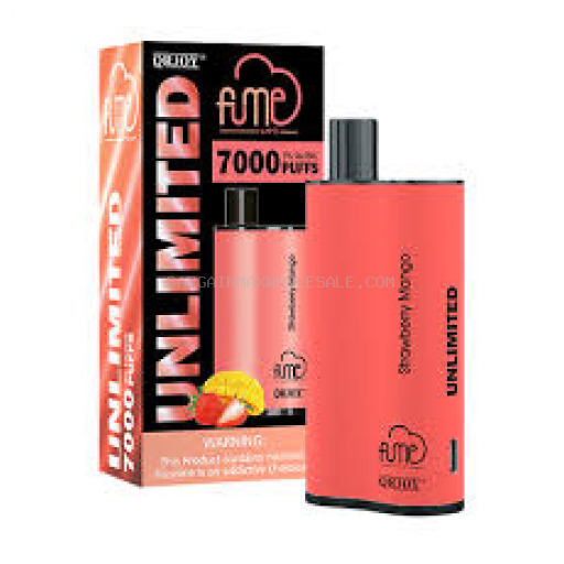 FUME UNLIMITED 5% NIC 7000 STRAW/MANGO 5CT