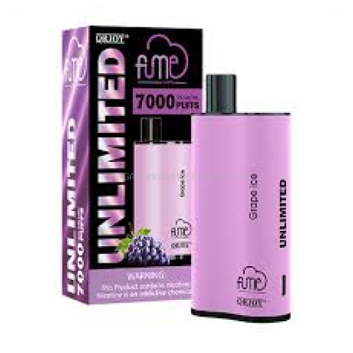 FUME UNLIMITED 5% NIC 7000 GRAPE ICE 5CT