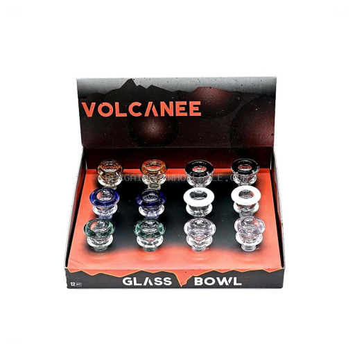 698484974452 VOLCANEE GLASS BOWL DESIGN 1 14MM 12CT - Image 1