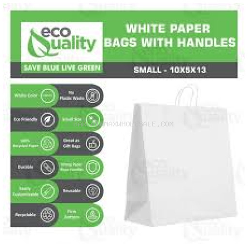 REUSEABLE MIDUM WHITE BAG 500 CT