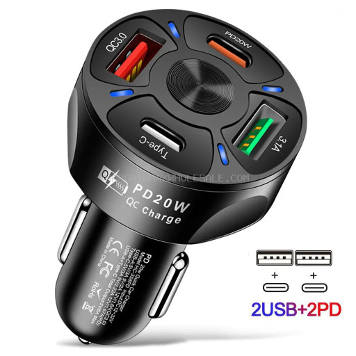 716053605177 CELLTELL DUAL USB CAR CHARGER 20 CT - Image 1