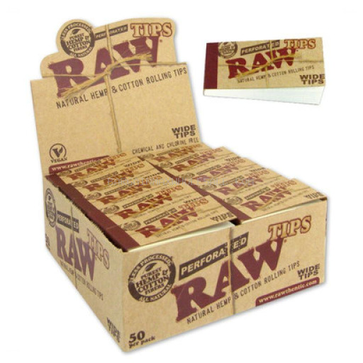 RAW TIPS WIDE HEMP & COTTON  50CT