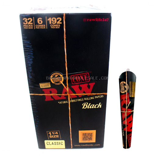 RAW BLACK CONE 1 1/4 32/6 CT