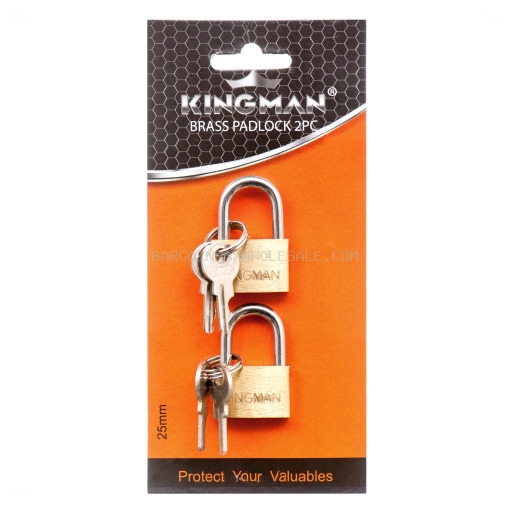 KINGMAN BRASS PADLOCK 25MM