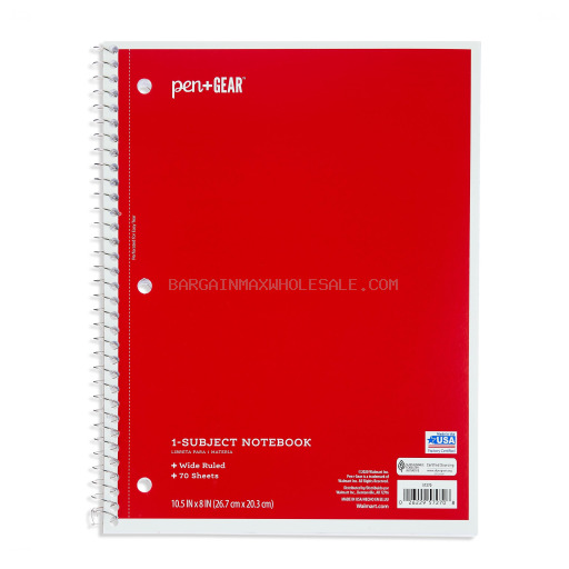 NOTEBOOK WIDE RULE 70 SHEETS