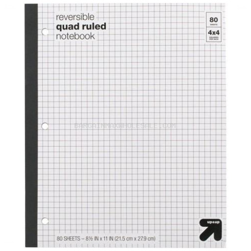 NOTEBOOK QUAD RULED REVERS
