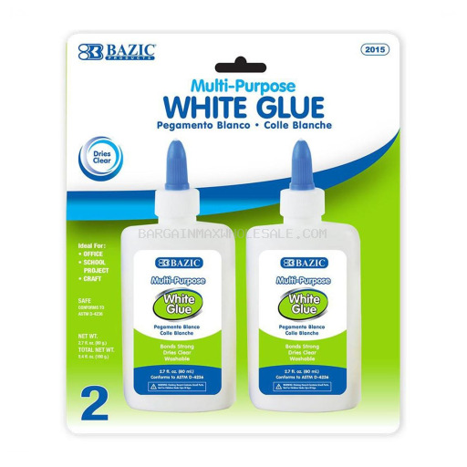 BAZIC WHITE GLUE 2CT