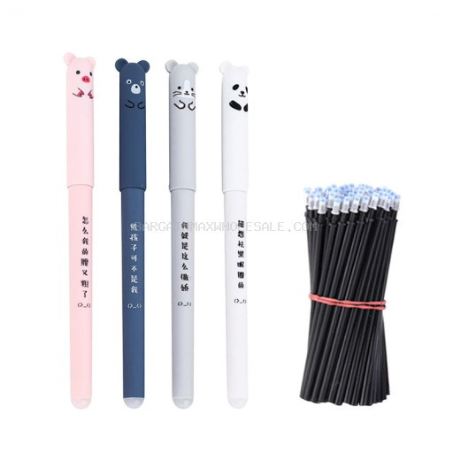 PEN RETRACTABLE BLACK 4PC