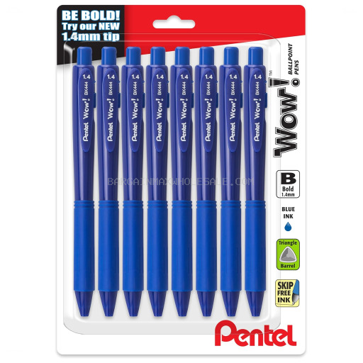 PEN RETRACTABLE BLUE 4PC