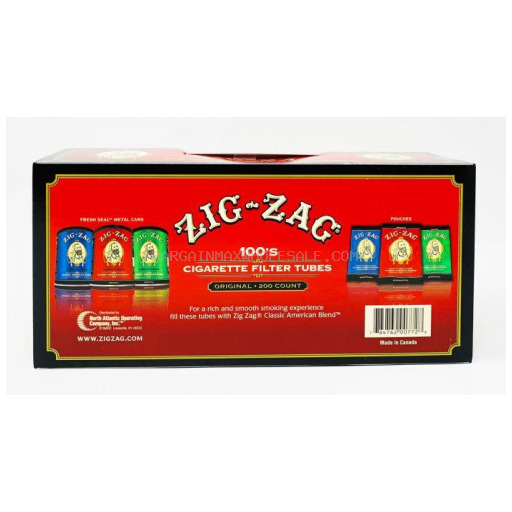 ZIG-ZAG CIGARETTE TUBES 100S 200 CT