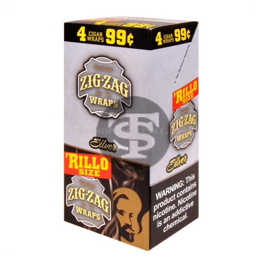 ZIG-ZAG RILLO SILVER 4/15 PK