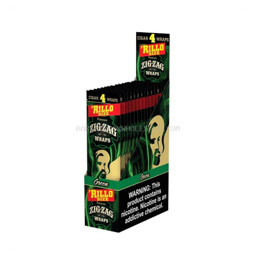 ZIG-ZAG RILLO GREEN PP4/1.49 15/4 PK