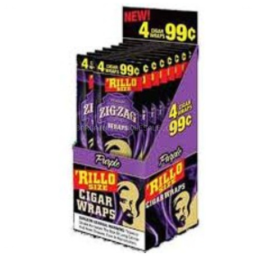 ZIG-ZAG RILLO PURPLE 4/15 PK
