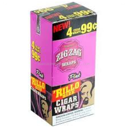 784762079329 ZIG-ZAG RILLO PINK 4/15 PK - Image 1