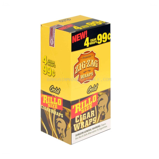 ZIG-ZAG RILLO GOLD 4/15 PK