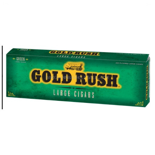 GOLD RUSH L C GREEN 100S BX 10 CT
