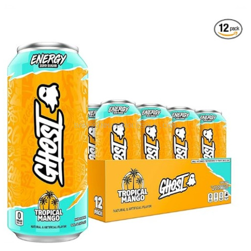 GHOST ENERGY TROPICAL/MANGO 12/16 OZ