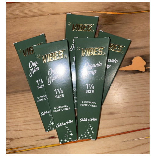 VIBES ORGANIC HEMP CONES 1 1/4 30/6 CT