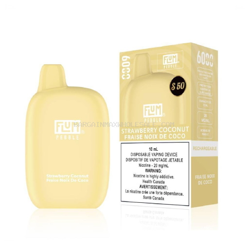 FLUM STRAWBERRY COCONUT 6K 5% NIC 10 CT
