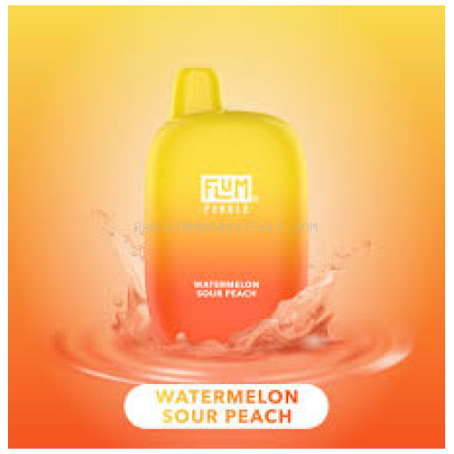 FLUM WATERMELON SOUR PEACH 6K 5% NIC 10 CT