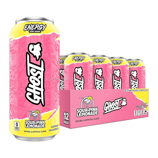 GHOST ENERGY SOUR PINK LEMONADE 12/16 OZ