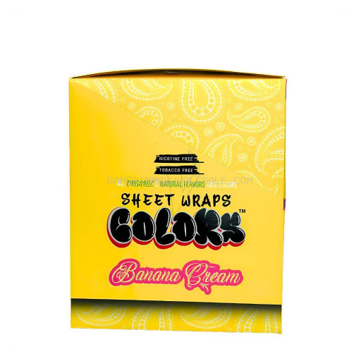 COLORS SHEET WRAPS BANANA CREAM 25/2CT
