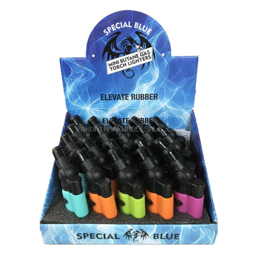 SPECIAL BLUE ELEVATE MINI RUBBER LIGHTER 20 CT