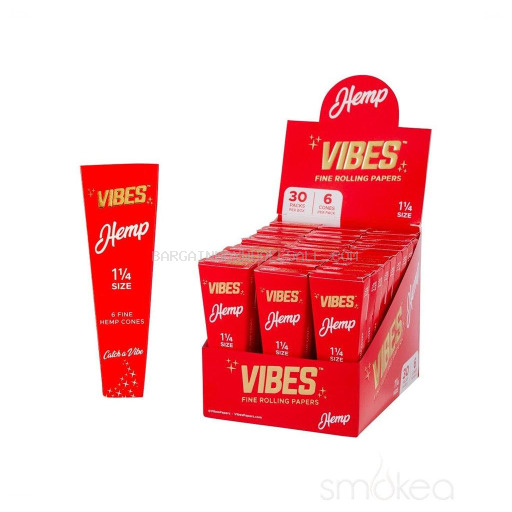VIBES HEMP CONES 1 1/4 30/6 CT