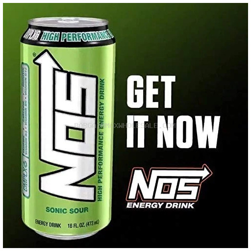 NOS ENERGY DRINK SONIC SOUR 24/16 OZ