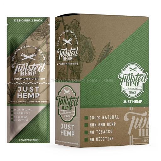 TWISTED HEMP WRAP JUST HEMP 2/15 CT