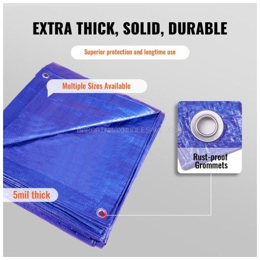 TARPAULIN BLUE 10X12