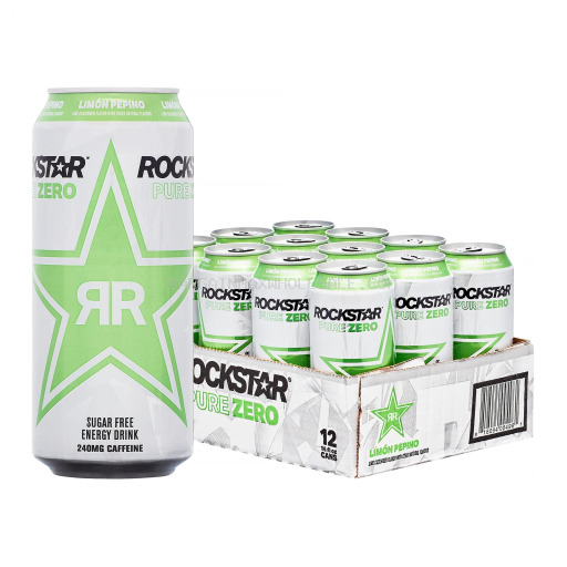ROCKSTAR ENERGY LIMON PEPINO 12/16 OZ
