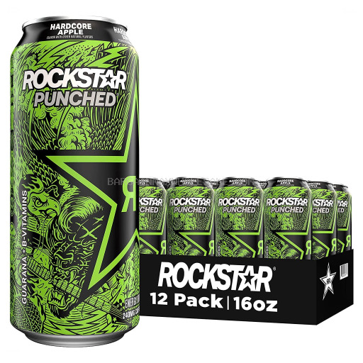 ROCKSTAR ENERGY HARDCORE APPLE 12/16 OZ