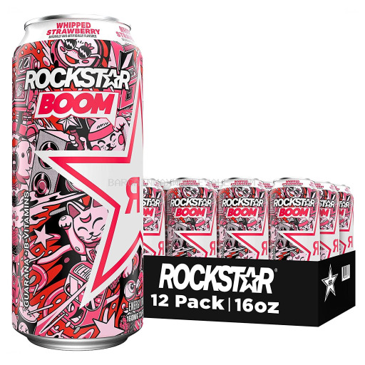 ROCKSTAR ENERGY BOOM STRW 12/16 OZ