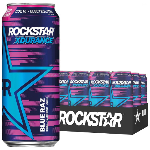 ROCKSTAR ENERGY XD BLUE RAZ 12/16 OZ